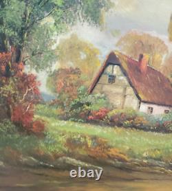 1960s Large Oil Painting on Canvas By Listed American Artist Richard G. Welsch