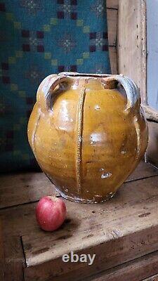 A Large Rare Antique French Oil Oil Jar Gargoulette