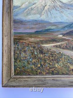 ANTIQUE EARLY CALIFORNIA PAINTING Listed Famous LANDSCAPE LARGE Large 1910's
