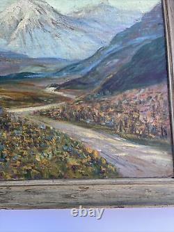 ANTIQUE EARLY CALIFORNIA PAINTING Listed Famous LANDSCAPE LARGE Large 1910's
