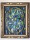 Antique Mid Century Modern Abstract Oil Painting Old Vintage Cubist Cubism 1950s