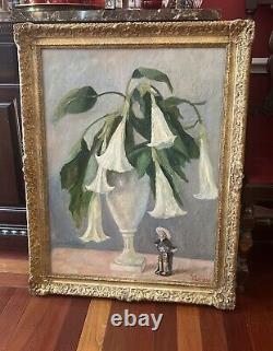 ANTIQUE Oil Painting Signed Original, French Artist Jean De Chambrun