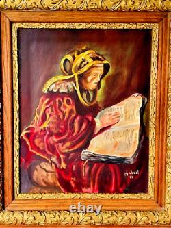 ART Oil Painting REMBRANDT The Prophetess Anna 1969 Framed Artist Reproduction