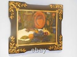 Adele Andres C. 1920 Antique Post Impressionist Still Life Oil Painting Vibrant