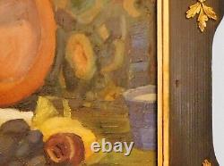 Adele Andres C. 1920 Antique Post Impressionist Still Life Oil Painting Vibrant