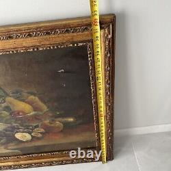 Adele Brunet (Austin, Texas 1871-1965) Antique Still Life Original Oil Painting