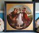 After Angelica Kauffman, Beauty Prudence Folly, Fine 19thc Antique Oil Painting