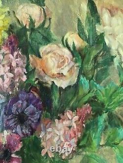 Albert Londraville, Original Oil Painting, Large Floral Bouquet