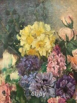 Albert Londraville, Original Oil Painting, Large Floral Bouquet