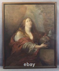 Antique 17th Century Old Master Baroque Large Painting St Mary Magdalene