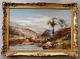 Antique 1885 Framed Oil Painting Lledr Valley Snowdonia North Wales Landscape