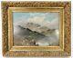 Antique British 19th C. Signed Roberto Marshall Landscape Oil Painting