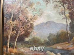 Antique California Painting Landscape John Anthony Conner Large American Listed