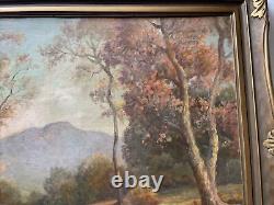 Antique California Painting Landscape John Anthony Conner Large American Listed