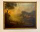 Antique Continental School Old Master Oil Painting Of Landscape With Figures