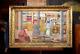 Antique General Store Counter Oil Painting Abstract Art Gold Gilt Wood Frame