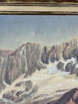 Antique Landscape Painting American Plein Air Listed Large Mountains Gardner Oil