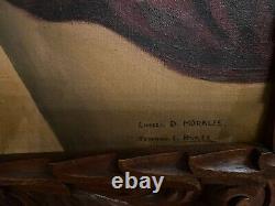 Antique Oil Painting Framed Identical Copy