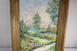 Antique Oil Painting Signed MCREE Oil On Board #1 Antique Impressionist Painting