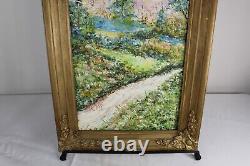 Antique Oil Painting Signed MCREE Oil On Board #1 Antique Impressionist Painting