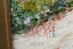 Antique Oil Painting Signed MCREE Oil On Board #1 Antique Impressionist Painting