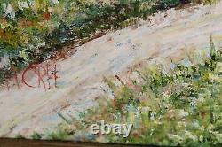 Antique Oil Painting Signed MCREE Oil On Board #1 Antique Impressionist Painting