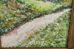 Antique Oil Painting Signed MCREE Oil On Board #1 Antique Impressionist Painting