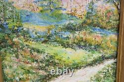 Antique Oil Painting Signed MCREE Oil On Board #1 Antique Impressionist Painting