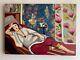 Antique Oil On Canvas Signed Henri Matisse Large Size 19 X 27