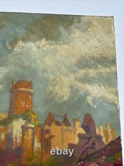 Antique Painting France Large Fort La Latte Historic Coastal Listed Henry Lovins