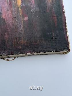 Antique Painting France Large Fort La Latte Historic Coastal Listed Henry Lovins