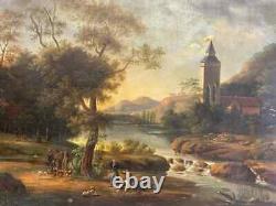 Antique Painting, Oil in Canvas, European, Severn, Signed, Dated 1878, 19th C