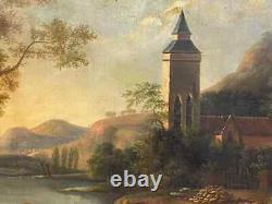 Antique Painting, Oil in Canvas, European, Severn, Signed, Dated 1878, 19th C