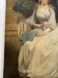 Antique Painting Portrait 18TH TO 19TH CENTURY LARGE OLD MASTER PRETTY WOMAN