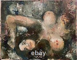 Antique Picasso Cubist Style Large Oil Painting French Impressionism 22x28