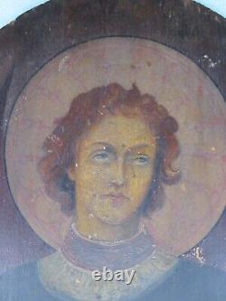 Antique Pre-Raphaelite Angel Painting