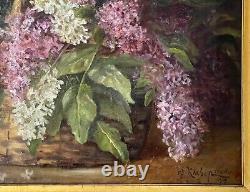Antique Russian 1919 Yury Y. Klever (1882-1942) Oil on Canvas