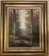 Antique S. Silvana Forest Oil Painting S/n Al2352