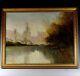 Antique Tonalist Landscape Oil Painting In The Manner Of Corot