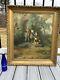Antique Victorian Allegorical Painting Nymphs