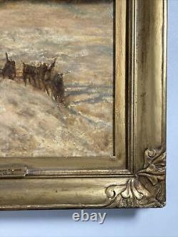 Antique Vintage Original Oil Painting'Northern Express' -Signed Franz Johnston