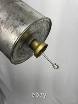 Antique Vtg Angle Lamp Hanging Kerosene Oil Chandelier 2 Burner Double Arm