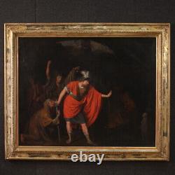 Antique artwork painting oil on canvas Macbeth Prophecies of the Witches 800