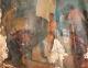 Antique Large Oil Painting Figures