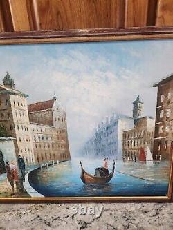 Antique oil painting Venetian 24 X 20