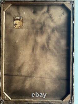 Antique painting oil on canvas signed SALVADOR DALI Large Size 19 X 27