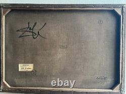 Antique painting oil on canvas signed SALVADOR DALI Large Size 19 X 27