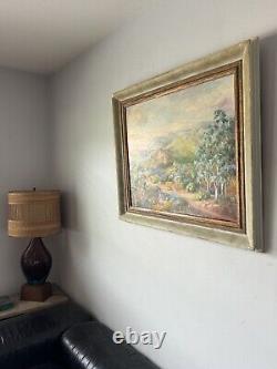 Bernard Johan De Hoog Old Antique Plein Air Landscape Impressionist Oil Painting