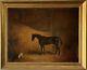 Claude Ferneley 19th Century British Antique Horse & Dog Oil Painting Old 1880s