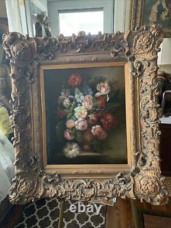 Dame Laura Knight Still Life Oil Painting Rare Large Antique Frame 40x35